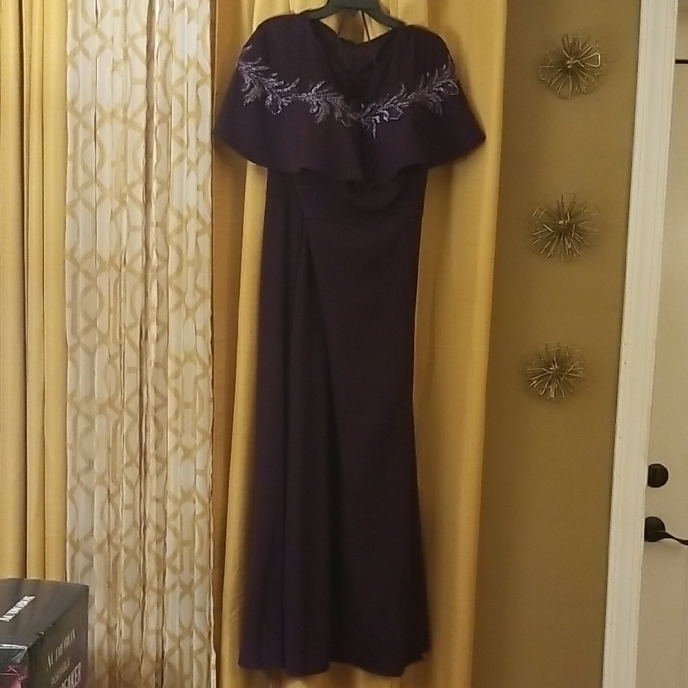 Elegant Purple Evening Gown